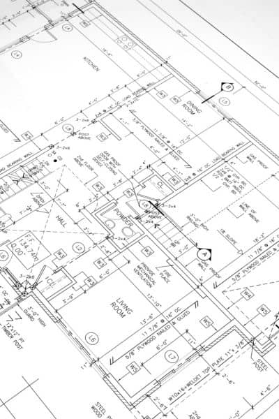 A detailed site plan drawing showing the layout and design of a construction project